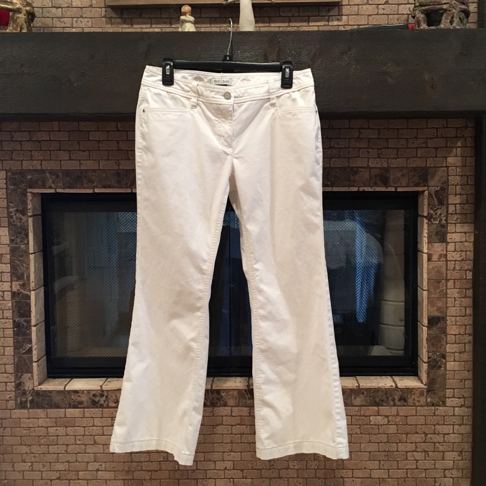 WHBM Creamy White Pants, 6R